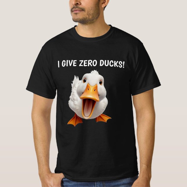 FUNNY DUCK BLACK T-Shirt (Front)