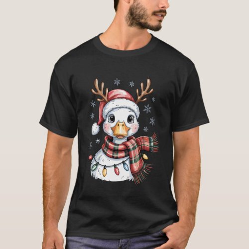 Funny Duck Christmas Cute Farm Animal Lovers Holid T-Shirt