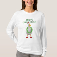 Funny Duck Christmas Merry Quackmas T-Shirt