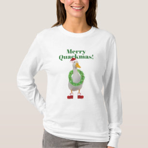 Funny Duck Christmas Merry Quackmas T-Shirt