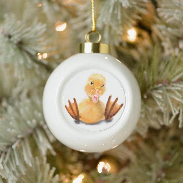 Funny Duck Christmas Ornament (Tree)