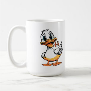 Funny duck coffee mug