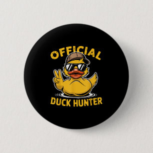 Funny Duck Cruise Boat Hunting Squad Rubber Duck P Button