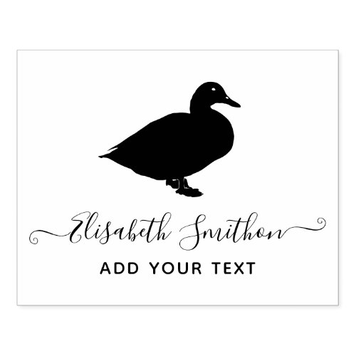   Funny Duck Cute Bird Animal Personal Stationery  Rubber Stamp