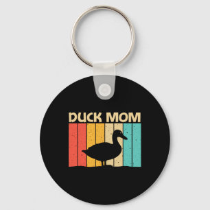 Funny Duck Design For Mom Mother Duck Farmer Hunti Keychain