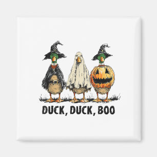 Funny Duck Duck Boo Halloween Costume Duck Magnet