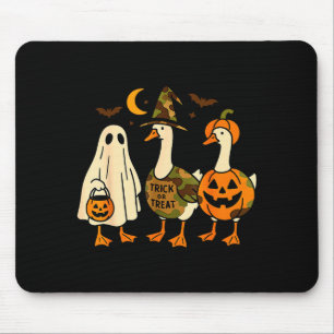 Funny Duck Duck Boo Halloween Costume Duck Mouse Pad