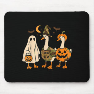 Funny Duck Duck Boo Halloween Costume Duck Mouse Pad