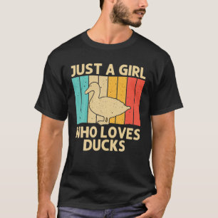 Funny Duck For Girls Kids Mallard Mandarin Duck Lo T-Shirt