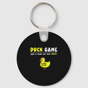 Funny Duck Game Dont Look Game Over Boys Girls Kid Keychain