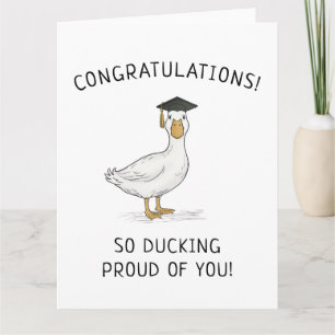 Funny Duck Graduation Pun New Grad Punny Greeting Card