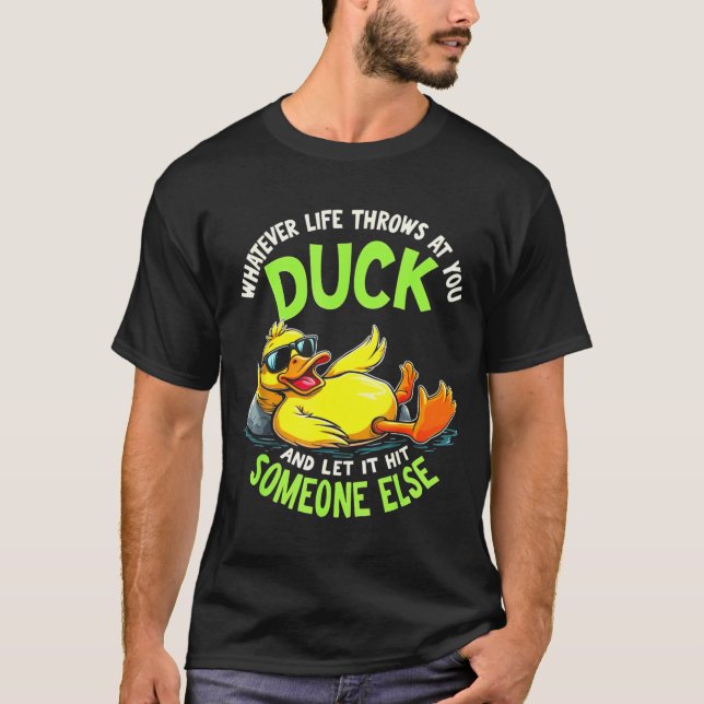 Funny Duck Graphic Tees Men Women Teens Funny Quot (Front)