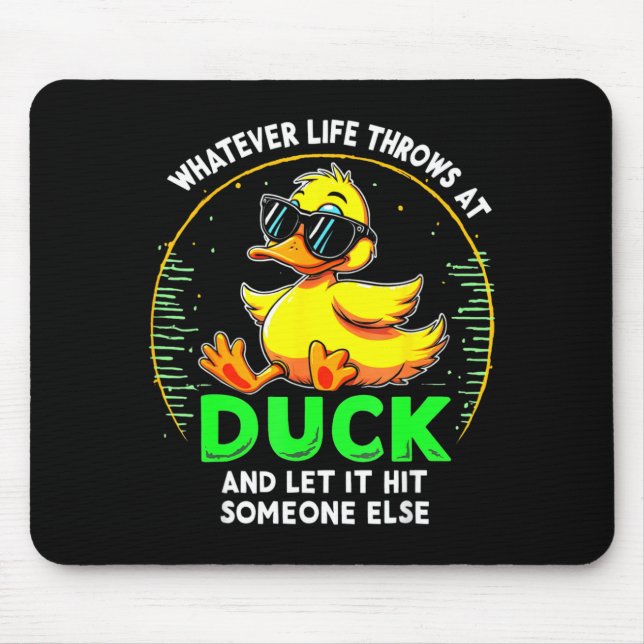 Funny Duck Graphic Tees Men Women Teens Funny Quot Mouse Pad (Front)