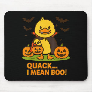 Funny Duck Halloween Costume – Quack I Mean Boo Qu Mouse Pad