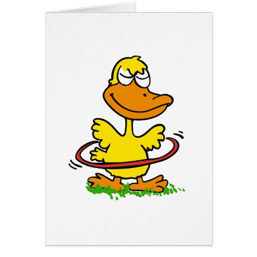 Funny duck hula hoop  Choose background color