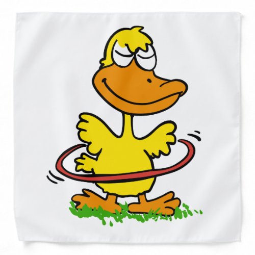 Funny duck hula hoop  Choose background color Bandana