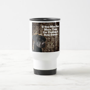 Funny Duck Hunting Chocolate Lab Camo Coffee Mug