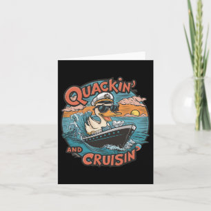 Funny Duck Hunting Hiding Card