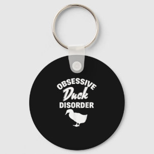 Funny Duck Hunting Odd Obsessive Duck Disorder Keychain