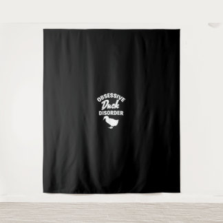 Funny Duck Hunting Odd Obsessive Duck Disorder Tapestry