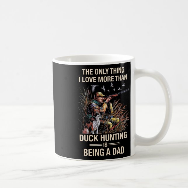Funny Duck Hunting Waterfowl Goose Hunting Men Dad Coffee Mug (Right)