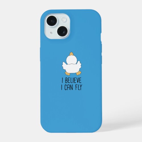 Funny duck i believe cute animal iPhone 15 case