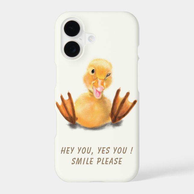 Funny Duck iPhone Case (Back)
