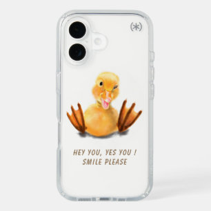 Funny Duck iPhone Case Smile - Custom Text