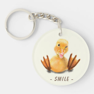 Funny Duck Keychain Smlie