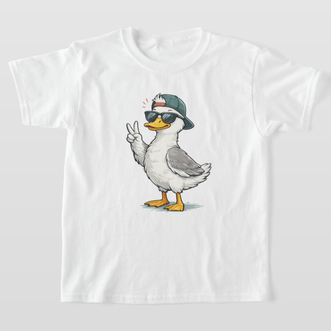 Funny Duck Kids T-Shirt (Laydown)