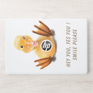 Funny Duck Laptop Skin Smile - Custom Text