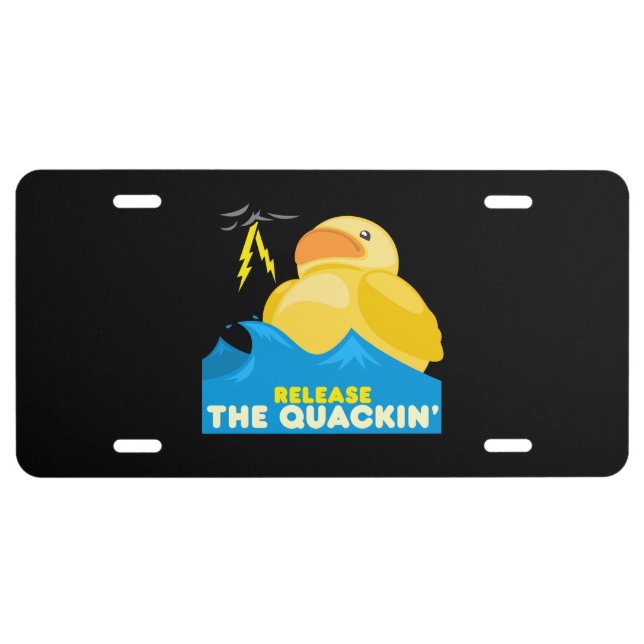 Funny Duck License Plate (Front)