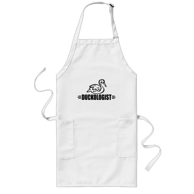 Funny Duck Long Apron (Front)