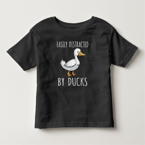 Funny Duck Lover Bird Watching Fan Toddler T_shirt