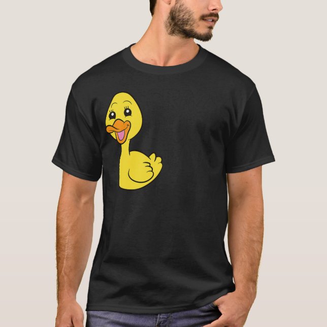 Funny Duck Lover Crazy Duck Lady T-Shirt (Front)