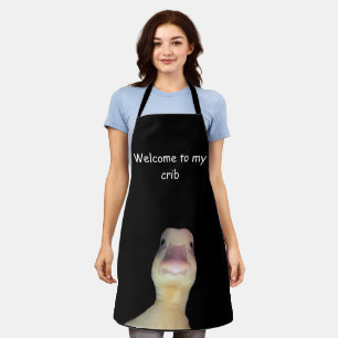 Funny Duck Meme – “Welcome to My Crib” Cute Animal Apron