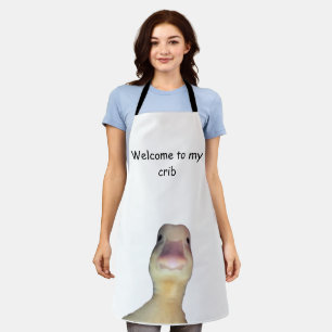 Funny Duck Meme – “Welcome to My Crib” Cute Animal Apron