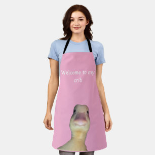Funny Duck Meme – “Welcome to My Crib” Cute Animal Apron
