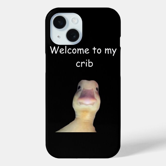 Funny Duck Meme – “Welcome to My Crib” Cute Animal Case-Mate iPhone Case (Back)