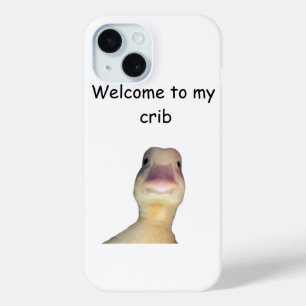 Funny Duck Meme – “Welcome to My Crib” Cute Animal iPhone 15 Case