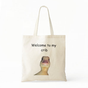 Funny Duck Meme – “Welcome to My Crib” Cute Animal Tote Bag