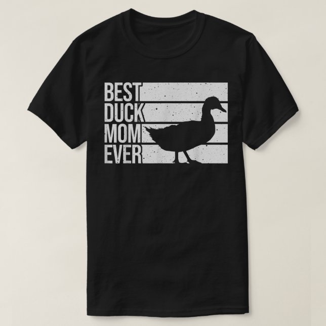 Funny Duck Mom Art For Women Girls Mother's Day Du T-Shirt (Design Front)