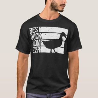 Funny Duck Mom Art For Women Girls Mother's Day Du T-Shirt