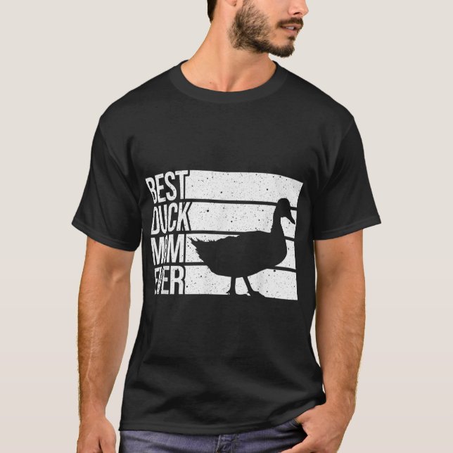 Funny Duck Mom Art For Women Girls Mother's Day  T-Shirt (Front)