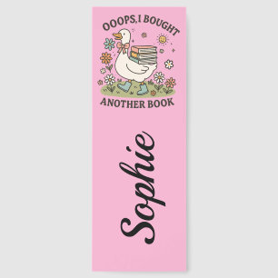 Funny Duck “Oops I Bought Another Book” Custom Bookmarks