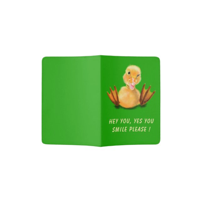 Funny Duck Passport Holder (Opened)