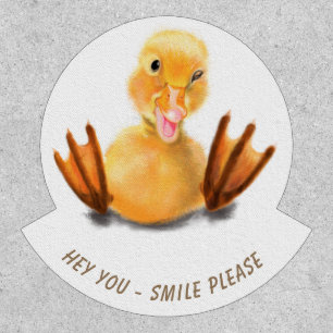 Funny Duck Patch - Custom Text