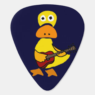 Funny Duck Playing Guitar Guitar Pick