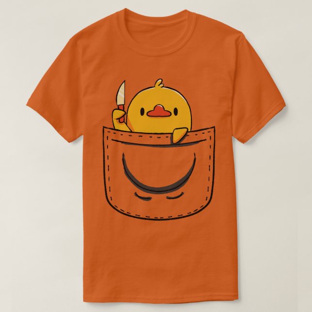 Funny Duck Pocket by Tobe Fonseca T-Shirt (Design Front)