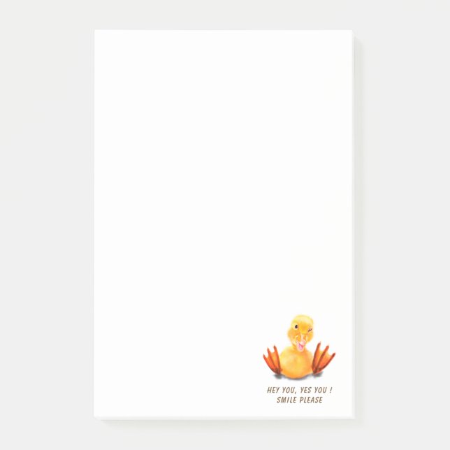 Funny Duck Post it Notes (Front)